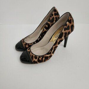 MICHAEL KORS | Cynthia heels pumps pony hair animal print sz 5.5